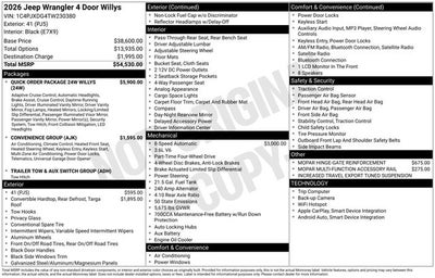2026 Jeep Wrangler Willys