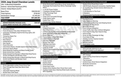 2026 Jeep Grand Cherokee Laredo