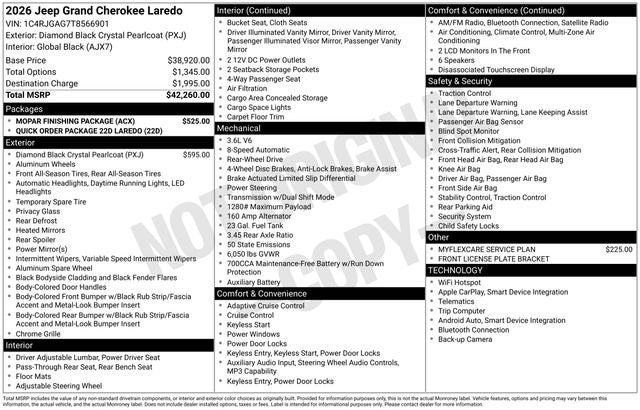 2026 Jeep Grand Cherokee Laredo