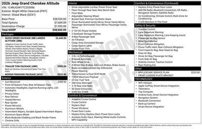 2026 Jeep Grand Cherokee Altitude