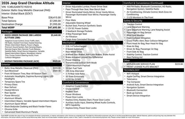 2026 Jeep Grand Cherokee Laredo