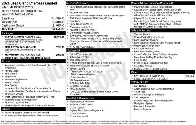2026 Jeep Grand Cherokee Limited