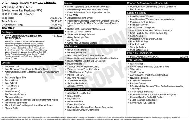 2026 Jeep Grand Cherokee Laredo