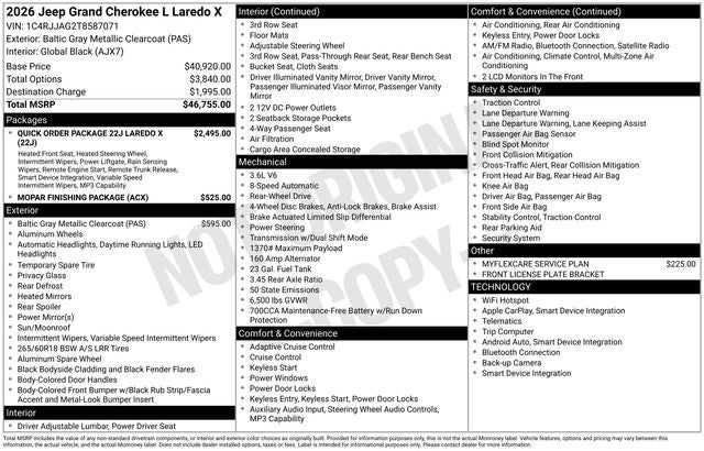 2026 Jeep Grand Cherokee Laredo