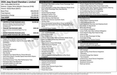 2026 Jeep Grand Cherokee Limited