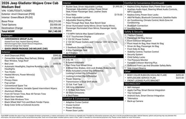 2026 Jeep Gladiator Mojave