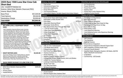 2025 RAM Ram 1500 Big Horn/Lone Star
