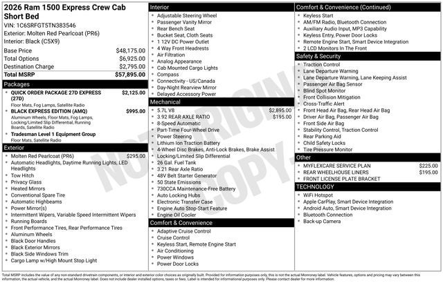 2026 RAM Ram 1500 Express