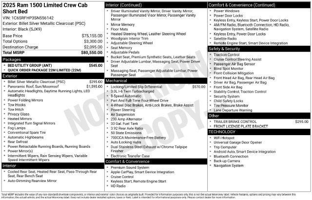 2025 RAM Ram 1500 Limited