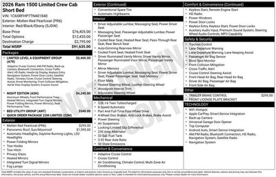 2026 RAM Ram 1500 Limited