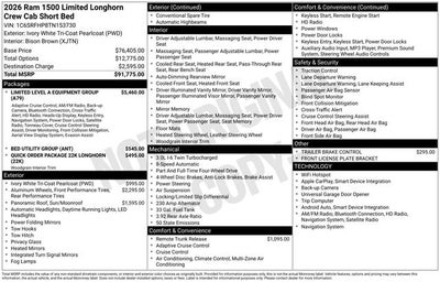 2026 RAM Ram 1500 Limited