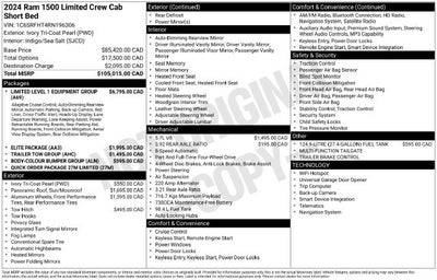 2024 RAM Ram 1500 Limited