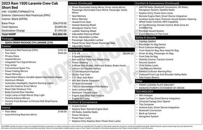 2023 RAM Ram 1500 Laramie