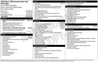 2026 RAM Ram 1500 Laramie