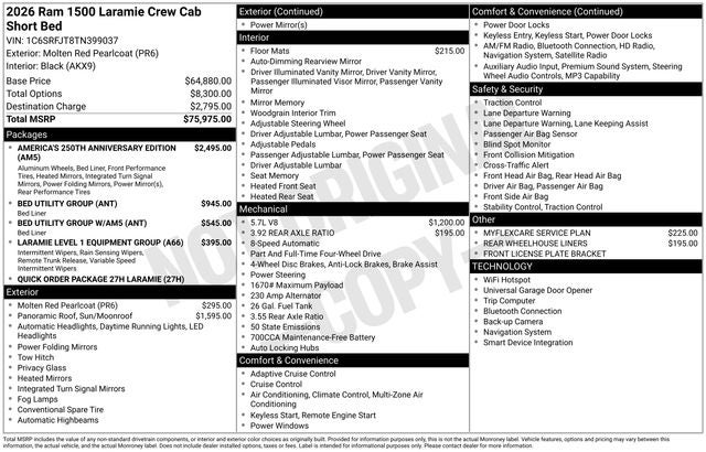 2026 RAM Ram 1500 Laramie