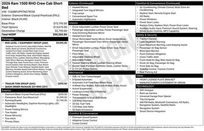 2026 RAM Ram 1500 RHO