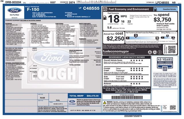 2020 Ford F-150 Platinum