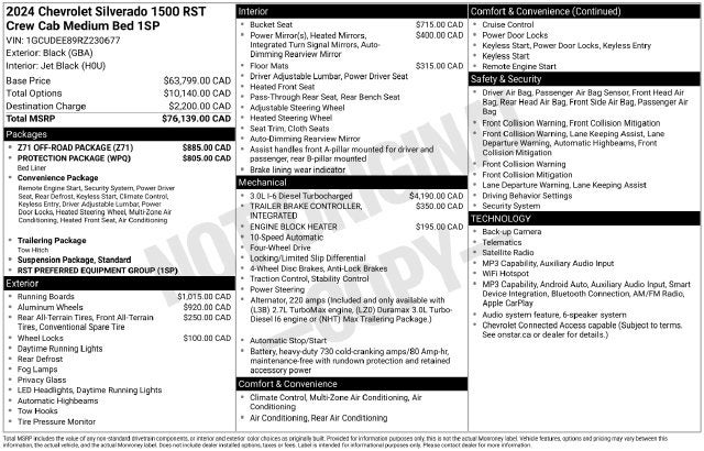 2024 Chevrolet Silverado 1500 RST