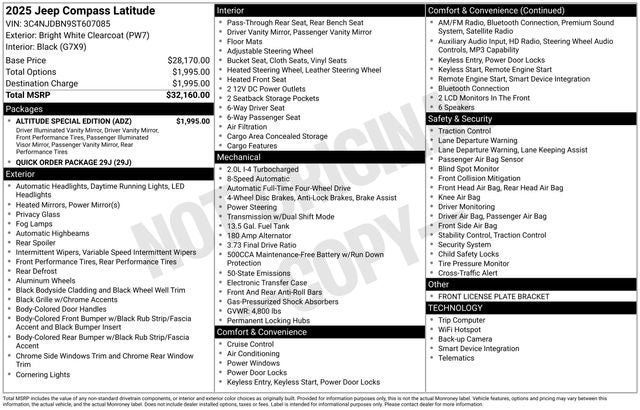 2025 Jeep Compass Latitude