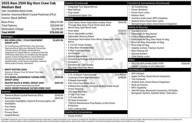2025 RAM 2500 Big Horn