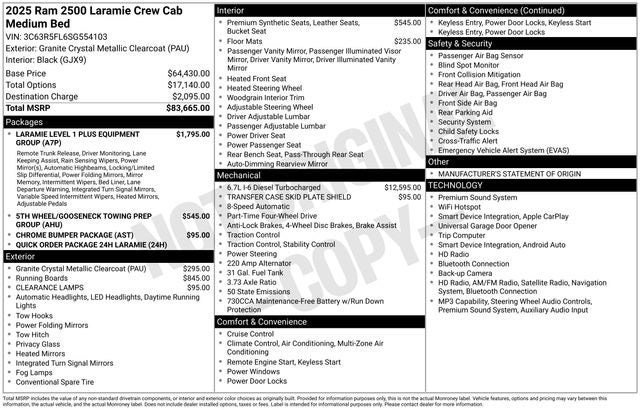 2025 RAM Ram 2500 Laramie
