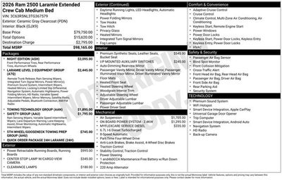 2026 RAM Ram 2500 Laramie