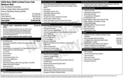 2026 RAM Ram 2500 Limited