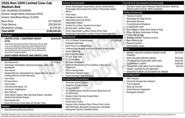 2026 RAM Ram 2500 Limited