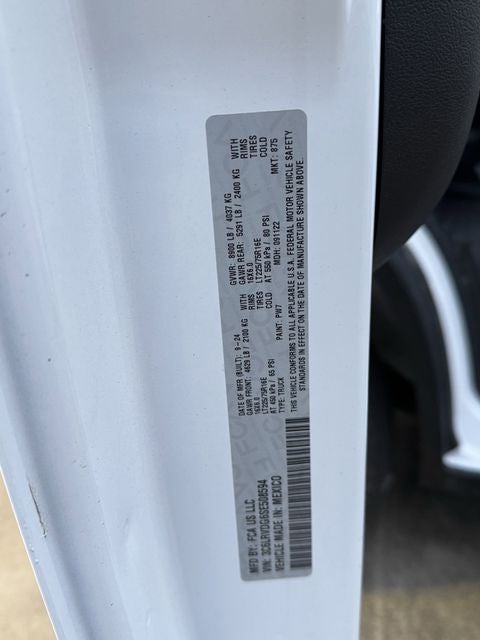 2025 RAM Ram ProMaster High Roof