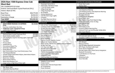 2026 RAM Ram 1500 Express
