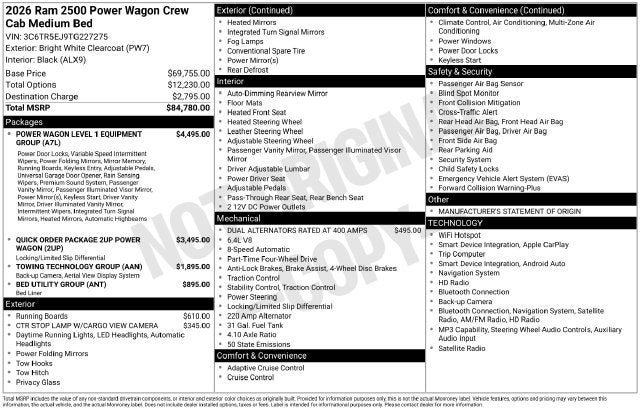 2026 RAM Ram 2500 Power Wagon