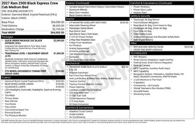 2027 RAM Ram 2500 Tradesman