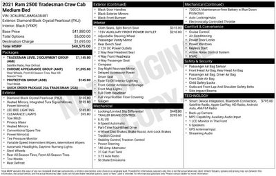 2021 RAM Ram 2500 Tradesman