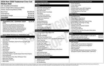 2026 RAM Ram 2500 Tradesman