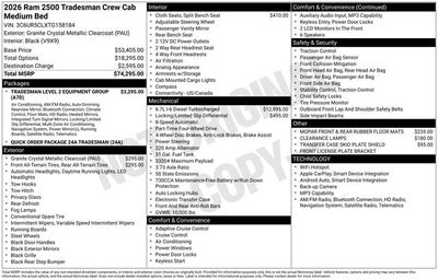 2026 RAM 2500 Tradesman