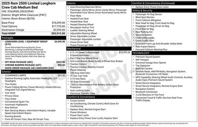 2025 RAM 2500 Limited