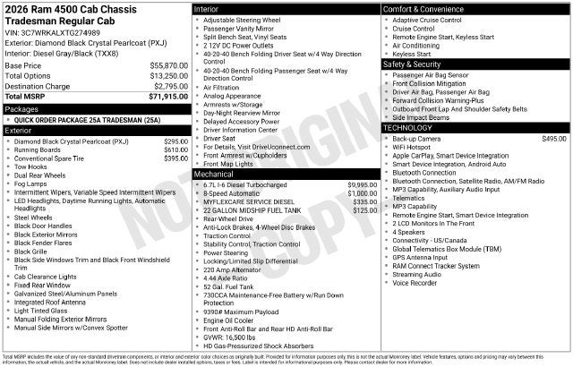 2026 RAM Ram 4500 Chassis Cab Tradesman