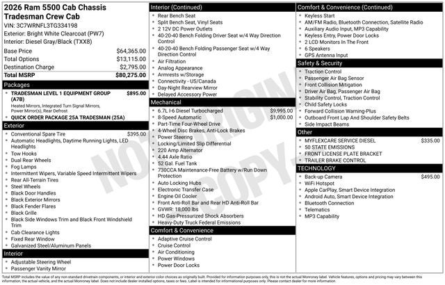 2026 RAM Ram 5500 Chassis Cab Tradesman