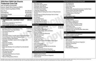 2026 RAM Ram 3500 Chassis Cab Tradesman