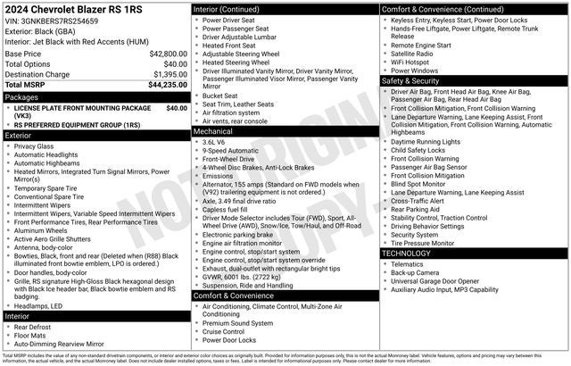 2024 Chevrolet Blazer RS