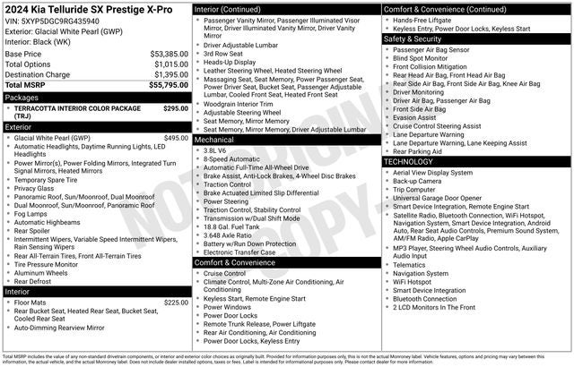 2024 Kia Telluride SX-Prestige X-Pro