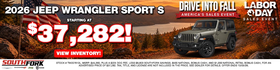 2026 Jeep Wrangler Sport S