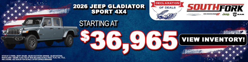 2026 Jeep Gladiator Sport 4x4