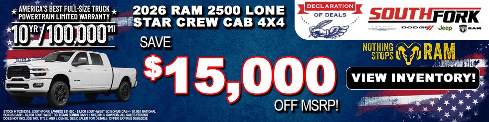 2026 RAM 2500 Lone Star Crew Cab