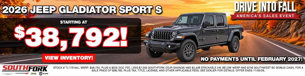 2026 Jeep Gladiator Sport S